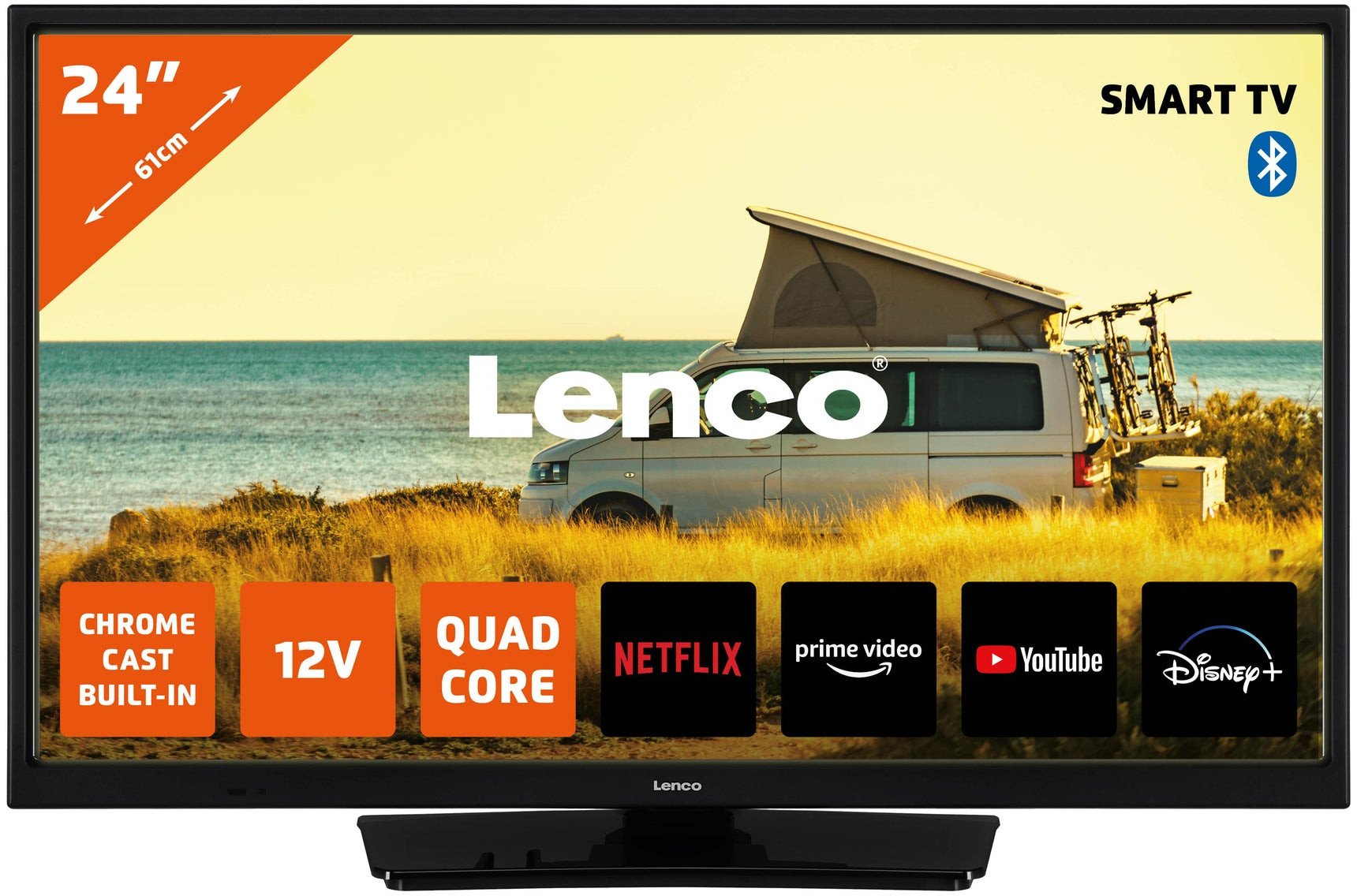 Televizor Lenco LED-2463BK, 24", Android Smart TV, i zi