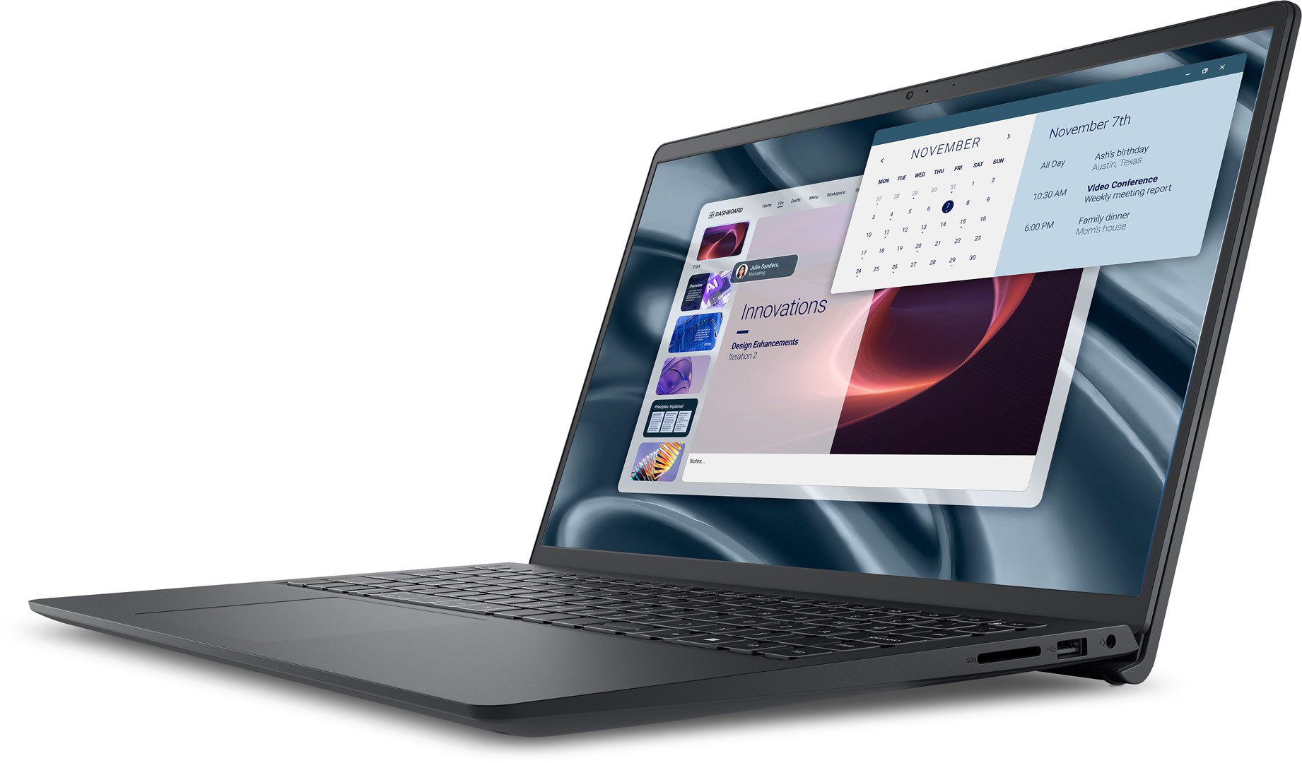 Laptop DELL PV15255, 15.6", AMD Ryzen 3 7320U, 8 GB, 512 GB, AMD Radeon 610M, i zi