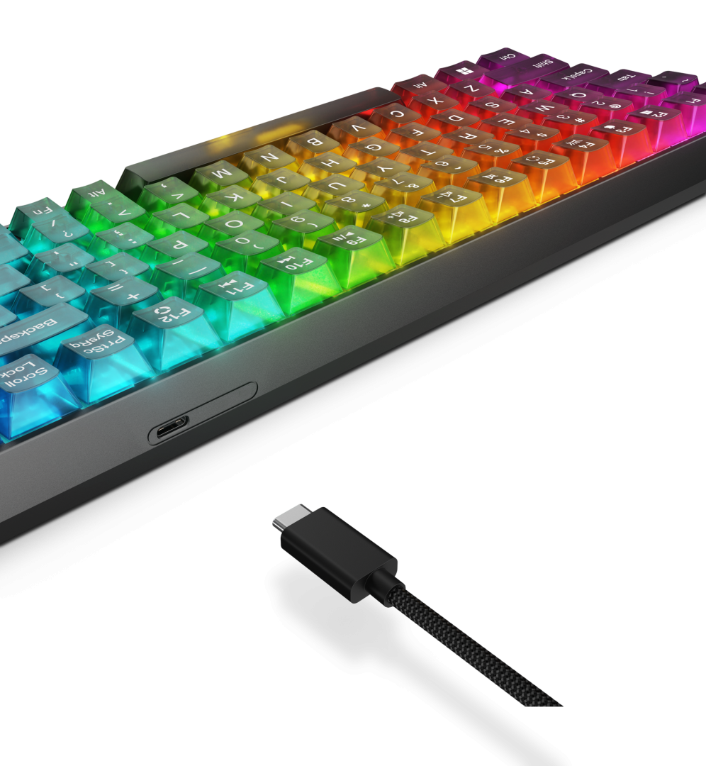 Tastierë gaming Lenovo Legion K510 Mini Pro, me kabllo, US English, e zezë