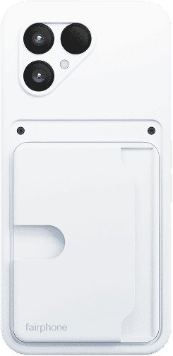 Mbajtëse kartelash Fairphone Card Holder V1, për Fairphone 6, kapak i pasëm, gri