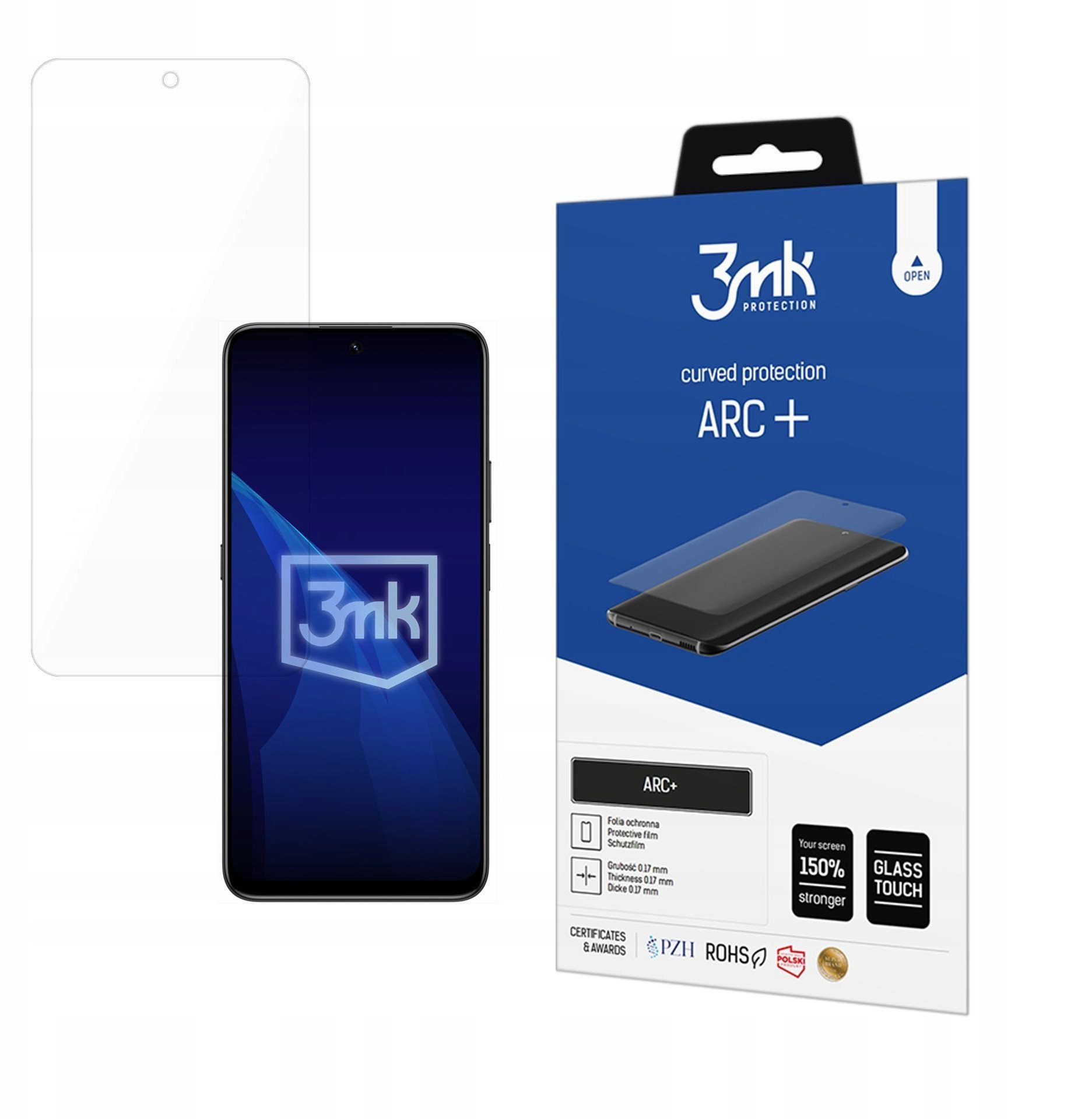 Folie mbrojtëse 3MK ARC Plus, për Honor X7D Honor X7, fullscreen, transparente