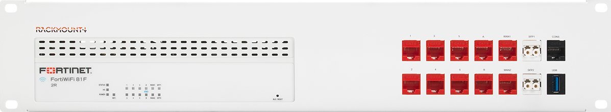 Aksesor rack Rackmount.IT RM-FR-T18, për FortiGate 80F PoE, montim firewall, i zi