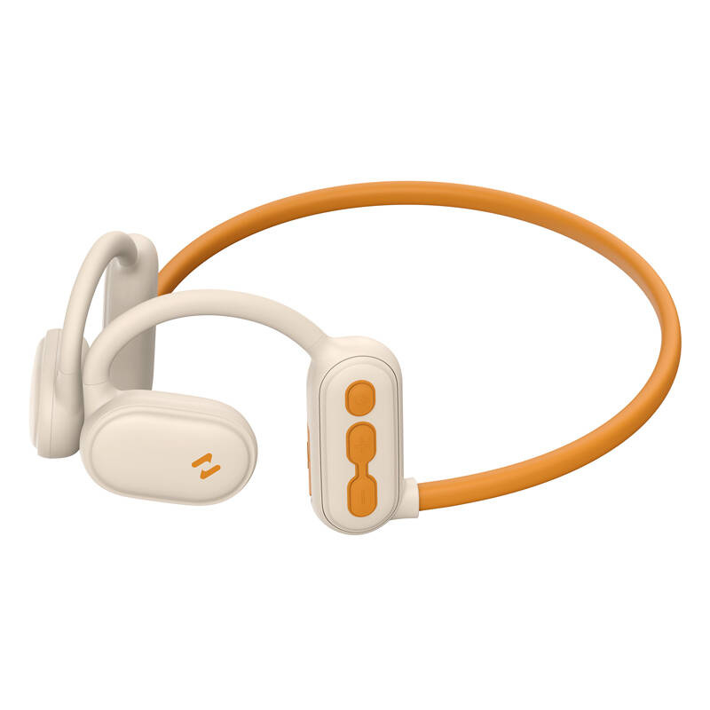Kufje Bluetooth Havit E553BT, pa tela, 16.5 orë bateri, bezhë