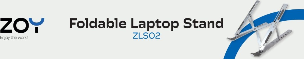 Mbajtëse për laptop ZOY ZLS02, e argjendtë