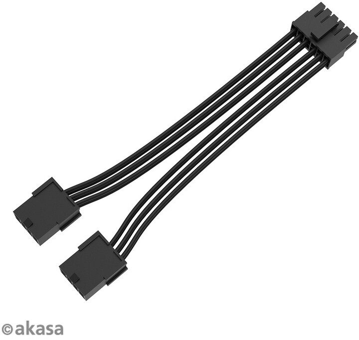 Reduktues Akasa PCIe 12-Pin në Dual 8-Pin