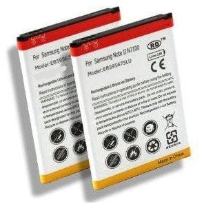 Bateri Samsung Galaxy Note II EB595675LU, 2200mAh, 3.7V, e zezë