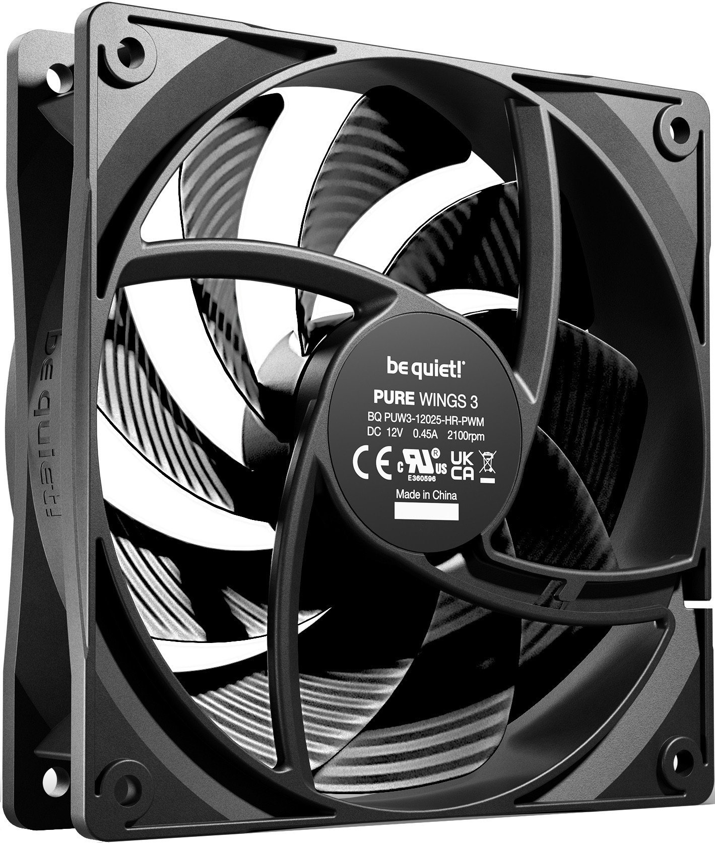 Pako ventilatorësh Be Quiet Pure Wings 3 PWM High Speed, 3x120mm, 1500 RPM, e zezë
