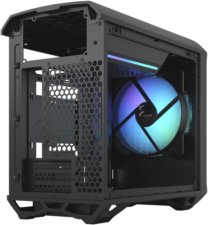 Kasë kompjuteri Fractal Design Torrent Nano ARGB Black TG Light Tin
