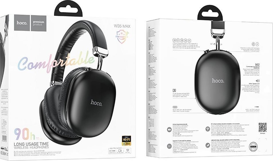 Kufje wireless Hoco W35 Max, HiFi, Bluetooth 5.3, altoparlant 42mm