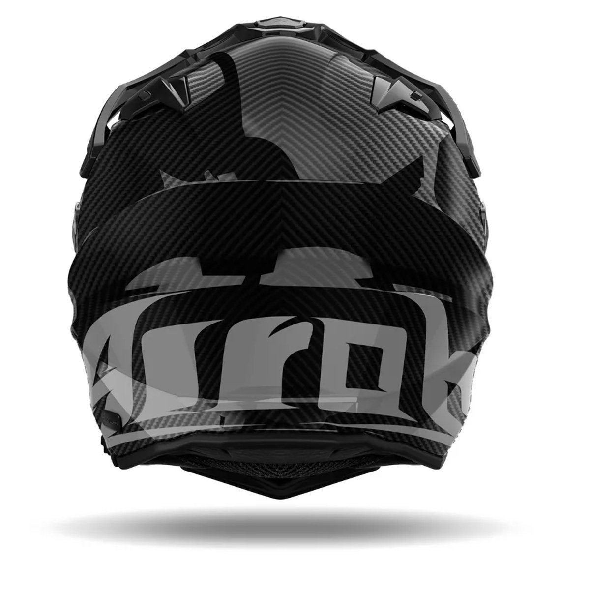 Helmetë adventure Airoh Commander 2 Carbon, karbon, XXL, e zezë