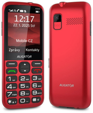 Telefoni Aligator A930 Senior, 2.8", GPS, 4G, i kuq