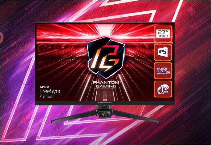 Monitor gaming ASRock Phantom Gaming PG27FF1A, 27", Full HD 165Hz, i zi
