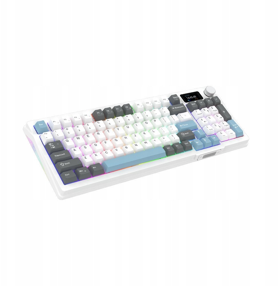 Tastierë mekanike AQIRYS ATRIA, 96%, me kabllo, e bardhë