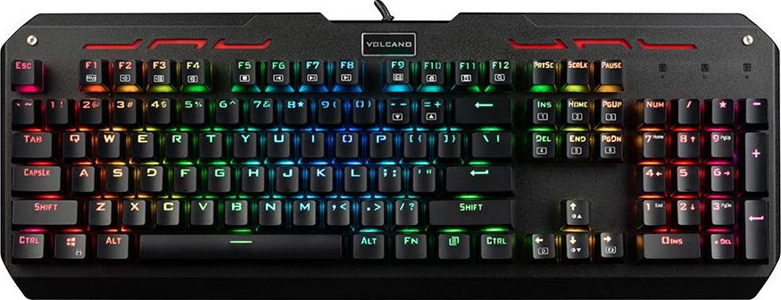 Tastierë Modecom Volcano Hammer, mekanike Outemu Blue, RGB, gjermane