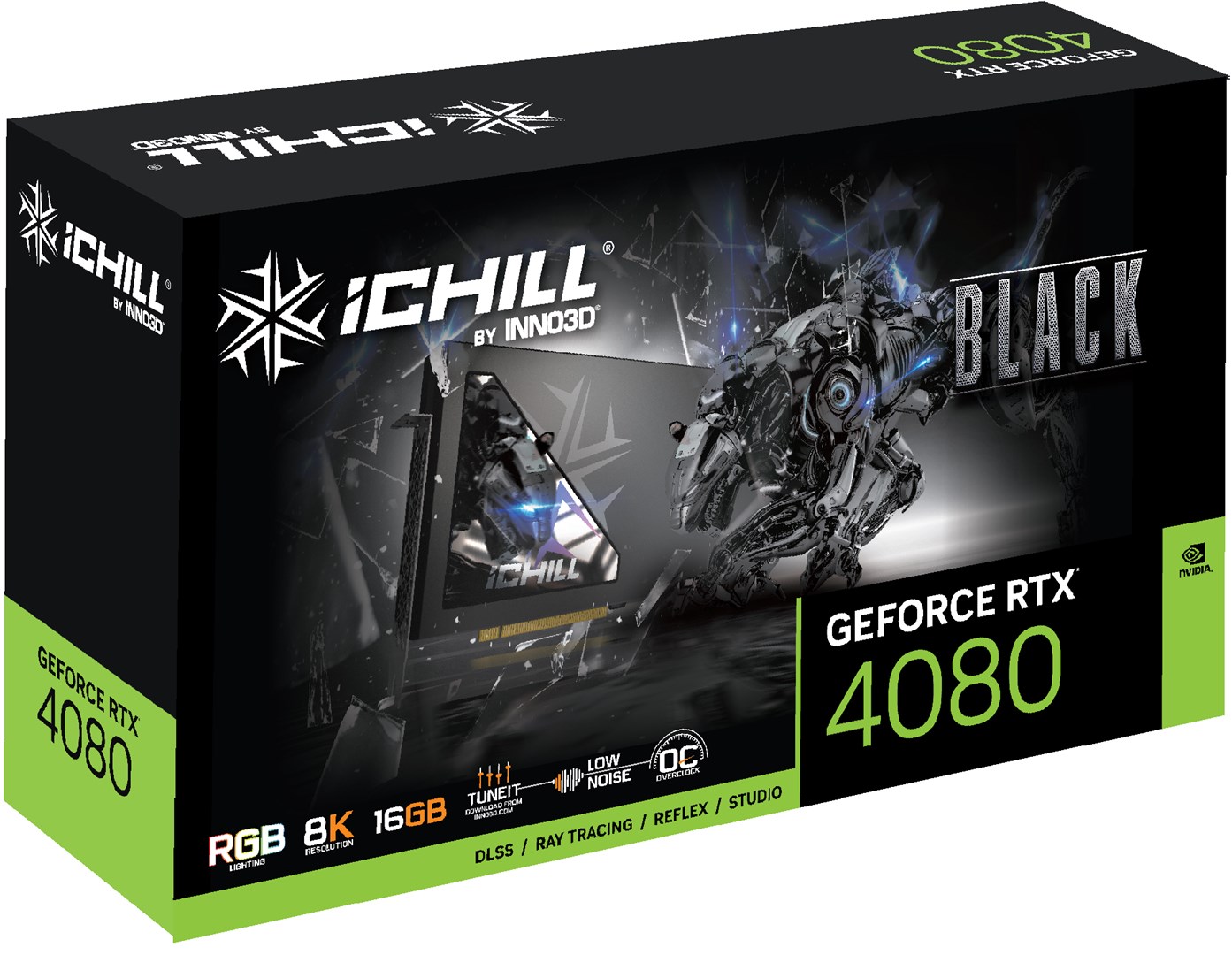 Kartë grafike Inno3D iChill NVIDIA GeForce RTX 4080, 16 GB GDDR6X