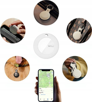 Smart tag MiTag, kompatibil me Apple Find My, 1 copë, kafe