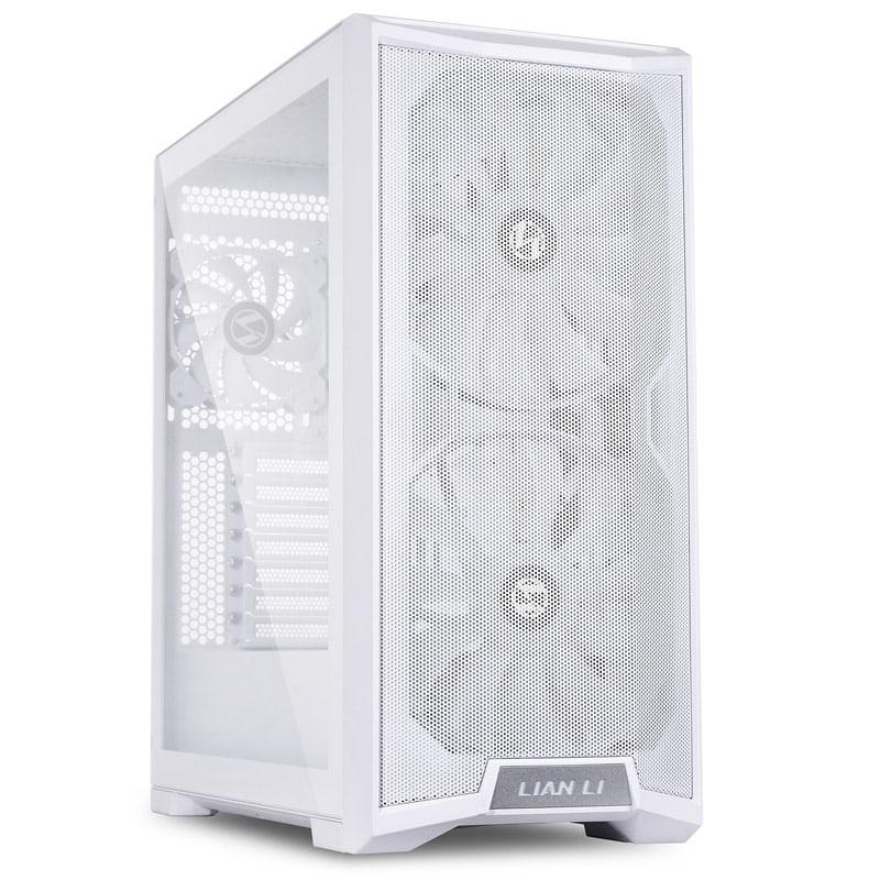 Kuti PC Lian Li LANCOOL 215 ARGB, mid tower, xham i temperuar, e bardhë