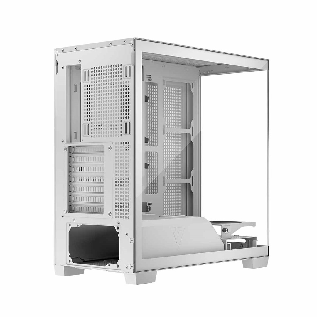 Kuti kompjuteri Modecom Stellar NF ARGB 20, ATX, pa ventilatorë, e bardhë