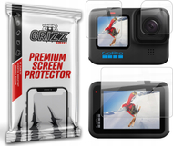Mbrotës ekrani Grizz HybridGlass për GoPro Hero 10, xham hibrid 9H, transparent