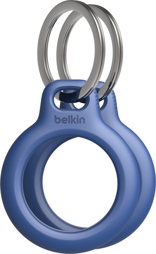 Mbajtëse çelësash Belkin për Apple AirTag MSC002, set 2 copë, blu