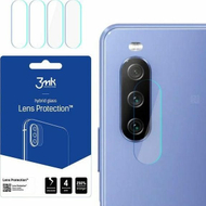 Mbrojtëse xhami hibrid për lente 3MK, Sony Xperia 10 III 5G, set 4 copë, transparente