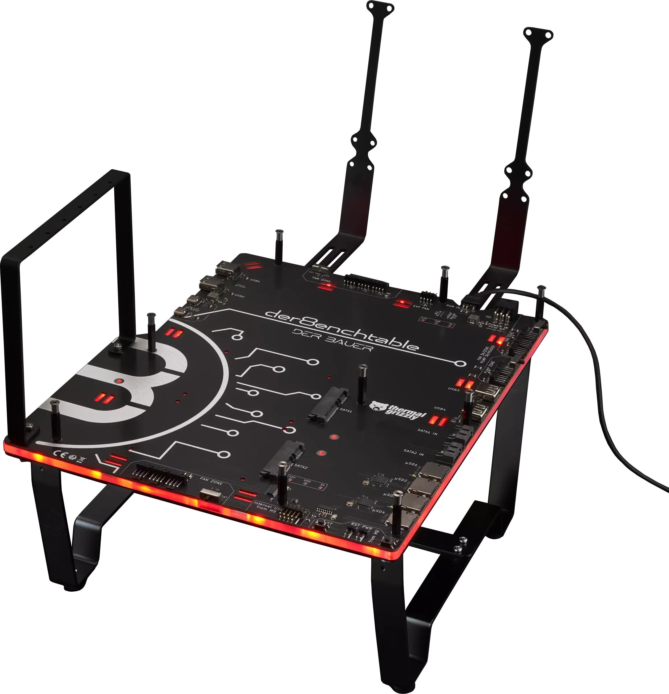 Test bench Thermal Grizzly Der8enchtable ARGB, PCB aktive, ndriçim ARGB, i zi