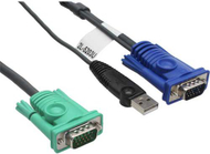 Kabllo KVM Aten, 5m, SPHD në HD D Sub dhe USB, e zezë
