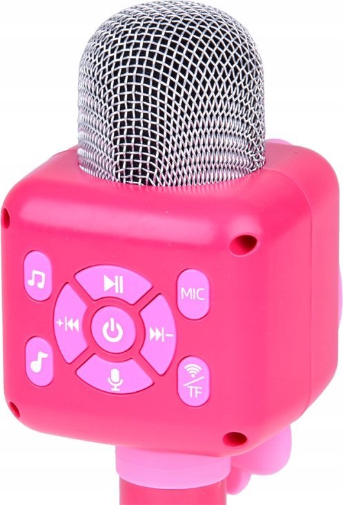 Mikrofon karaoke për fëmijë Jokomisiada IN0168, wireless, Bluetooth, rozë