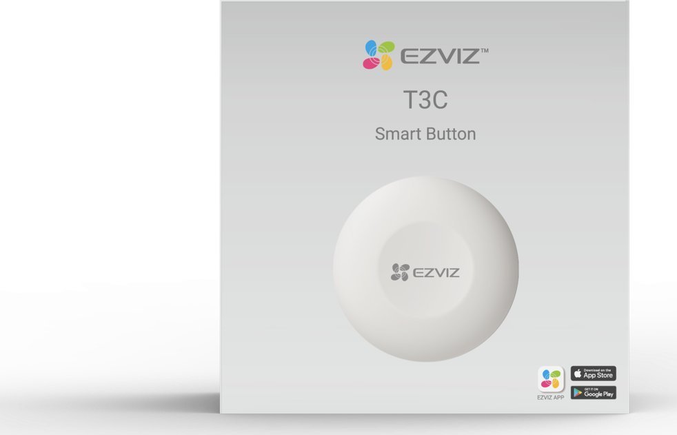 Buton smart EZVIZ T3C, Zigbee 3.0, i bardhë