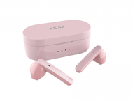 Kufje wireless Akai BTE-J10P, Bluetooth 5.0, me kuti karikimi, rozë