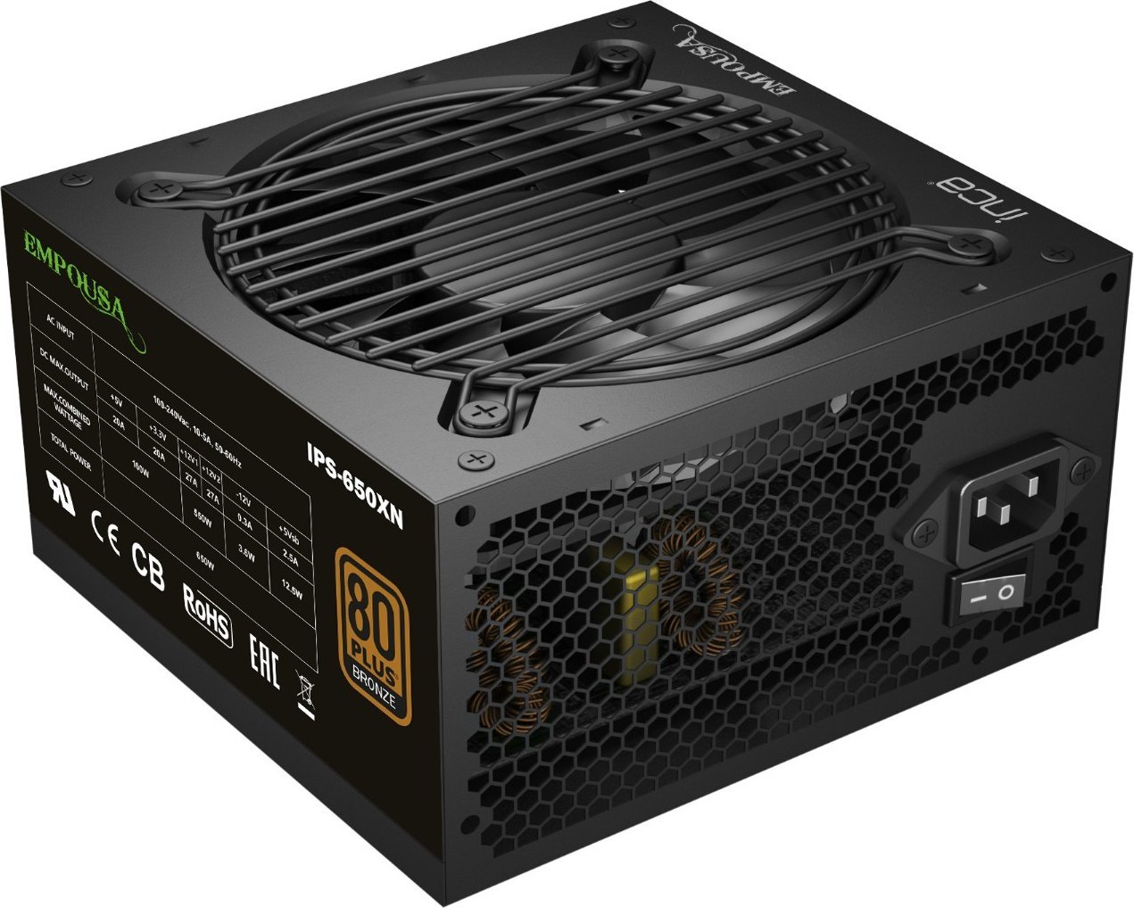 Furnizues energjie Inca IPS-650XN, 650W, ATX, 80 Plus Bronze, i zi 4