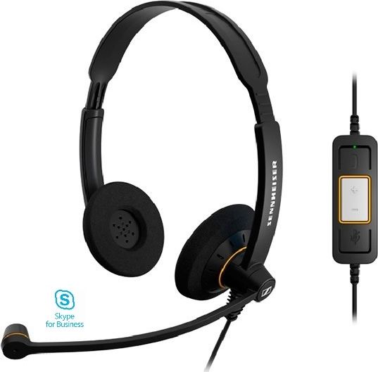 Kufje me kabllo EPOS Impact SC 60 USB ML, stereo, për PC, e zezë