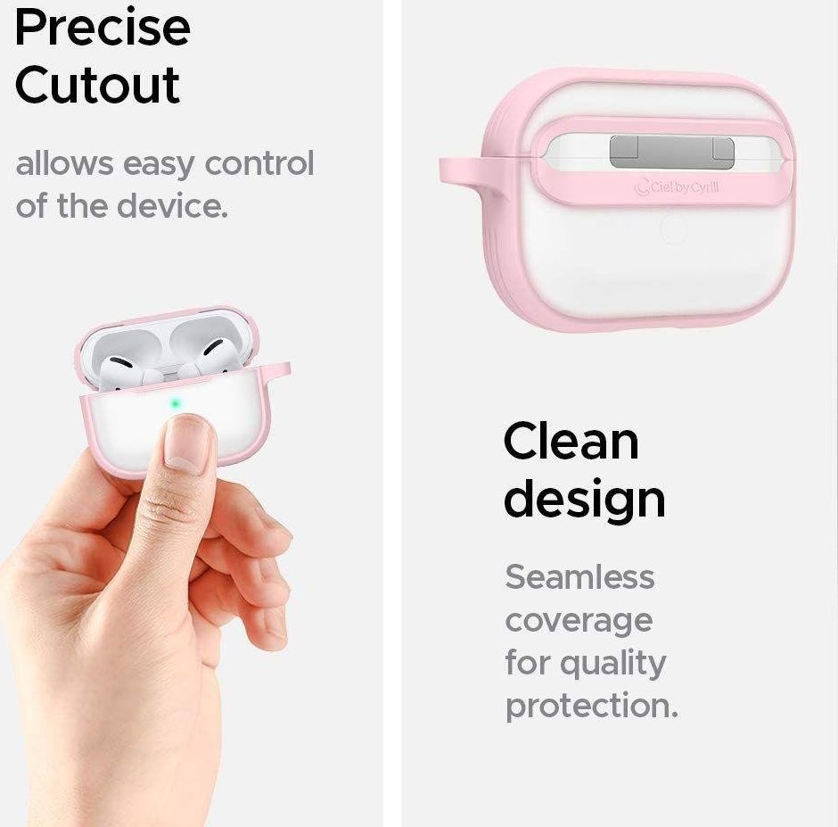 Kasë Spigen Ciel për Apple Airpods Pro, rozë