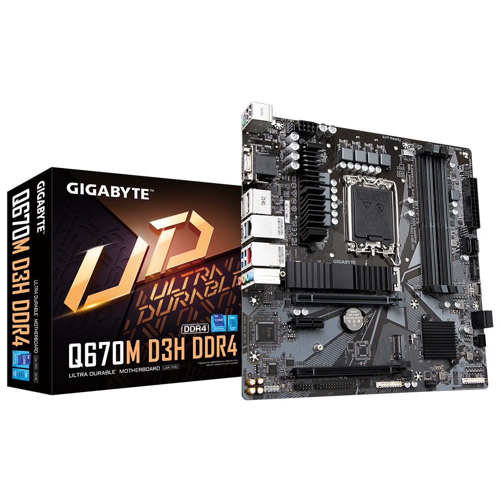 Pllakë amë GIGABYTE Q670M D3H DDR4