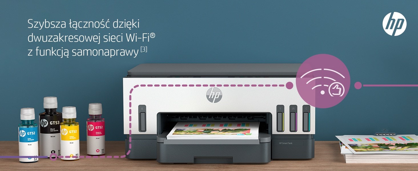 Printer multifunksional HP Smart Tank 720 AIO, termike, i zi