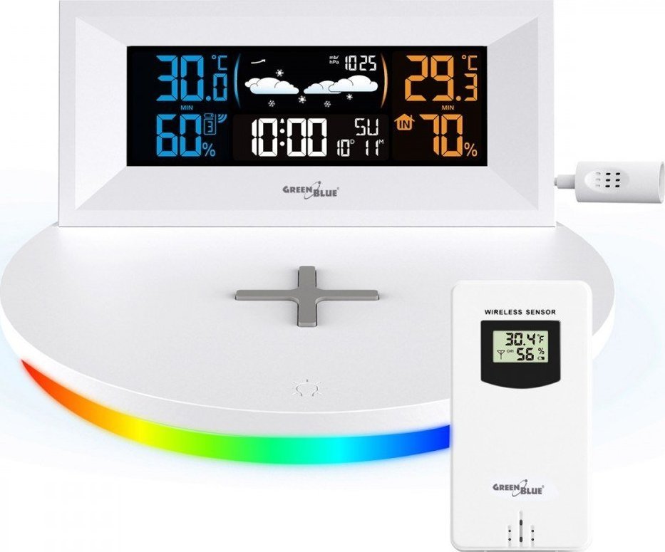 Stacion moti GreenBlue GB213, wireless, karikues induktiv, sensor i jashtëm