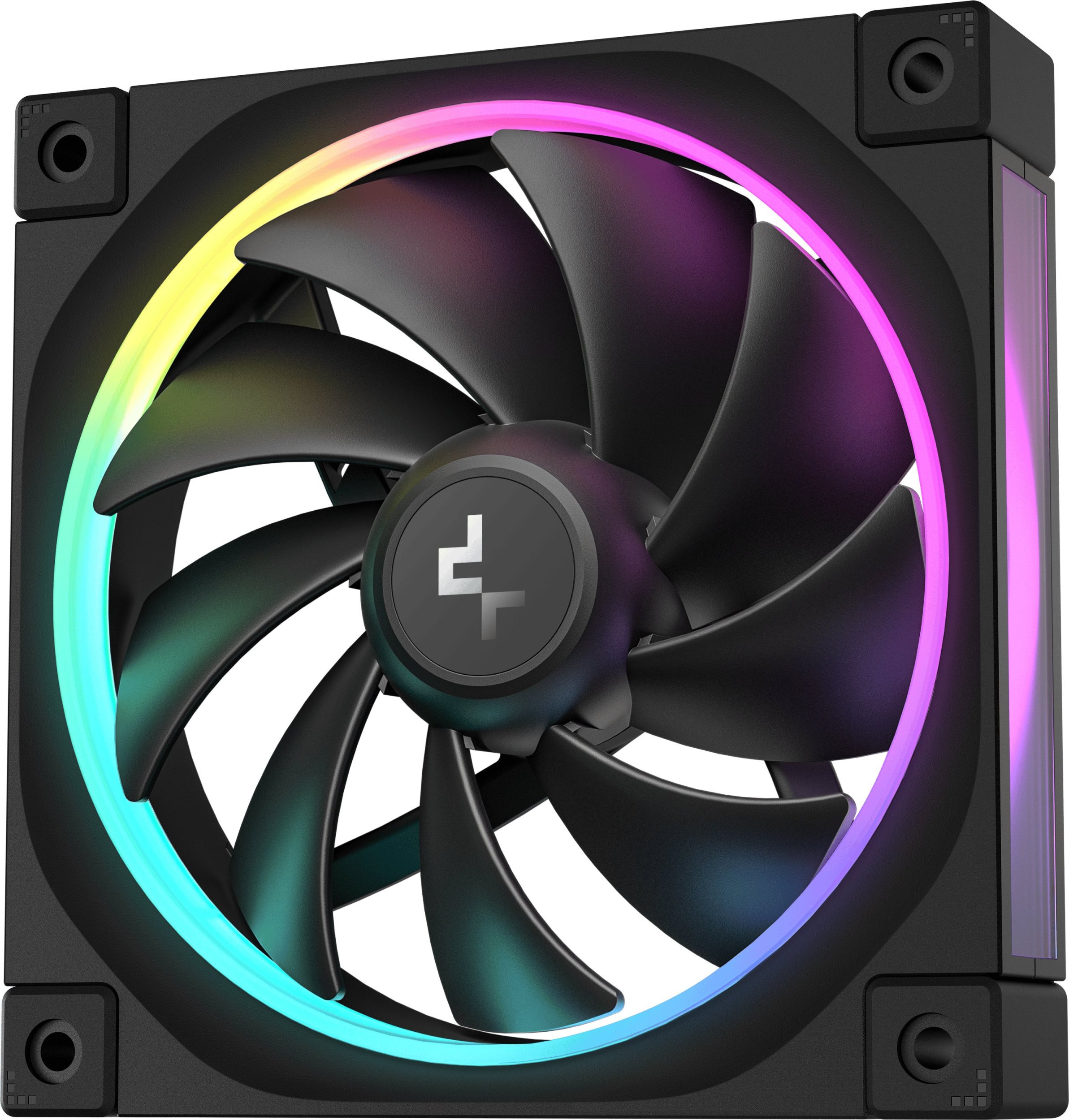 Вентилатор за куќиште DeepCool FL12 3 in 1, 120 mm, сет 3 парчиња, црн