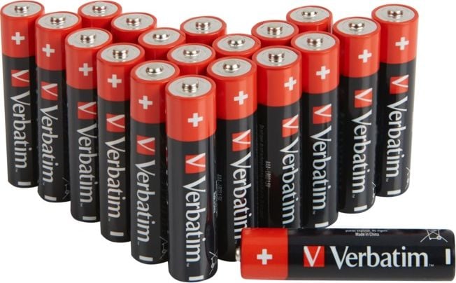 Bateri alkaline Verbatim AAA R03, 1.5V, 20 copë