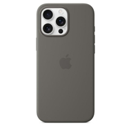 Apple iPhone 16 Pro Max Silicone Case with MagSafe, Stone Gray