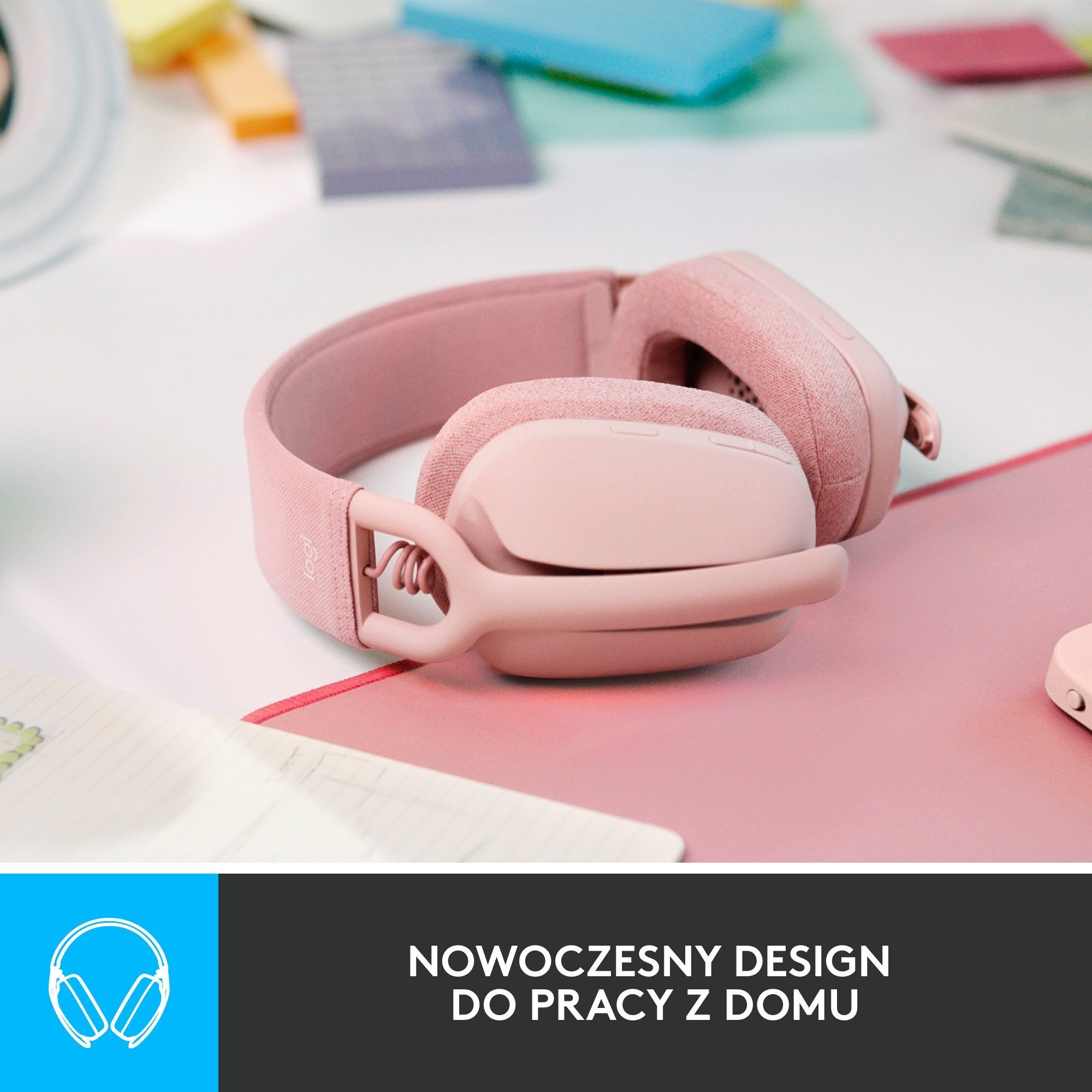 Set kufje dhe kamera web Logitech Zone Vibe 100 + C270, Bluetooth, HD 720p, gri