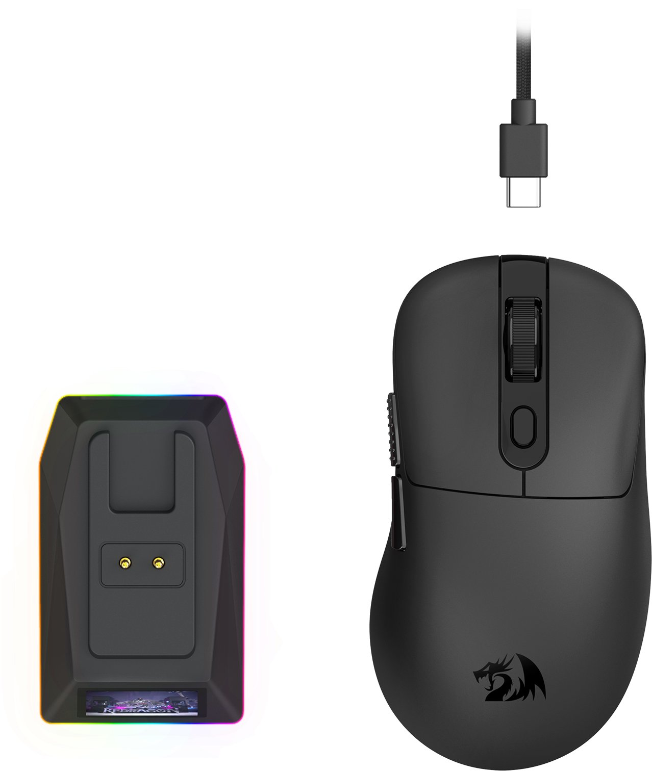 Maus gaming Redragon Ebony Ultra M998 ULT 8K, sensor 8K, ergonomik, i zi