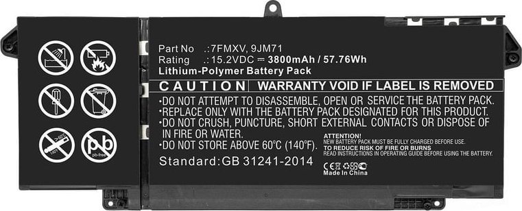 Bateri laptopi CoreParts MBXDE-BA0234, zëvendësuese, e zezë