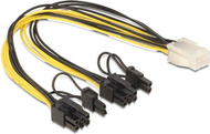 Shpërndarës i energjisë elektrike Delock 1xPCI-E 6PIN - 2xPCI-E 8pin (83433)