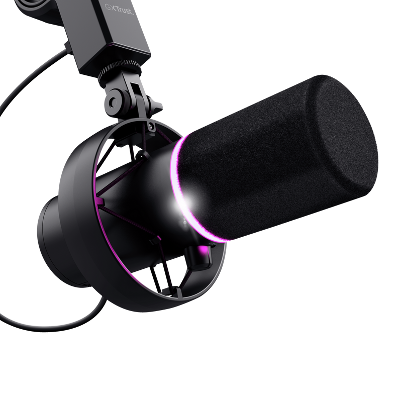 Mikrofon Trust GXT 255+ ONYX, USB, me krah metalik, i zi