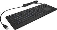 Tastierë KeySonic KSK-6231INEL, USB, gjermane QWERTZ, me touchpad, e zezë