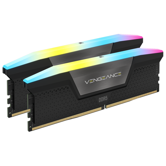 Memorie RAM CORSAIR Vengeance RGB, 32GB DDR5, 7200MHz, e zezë