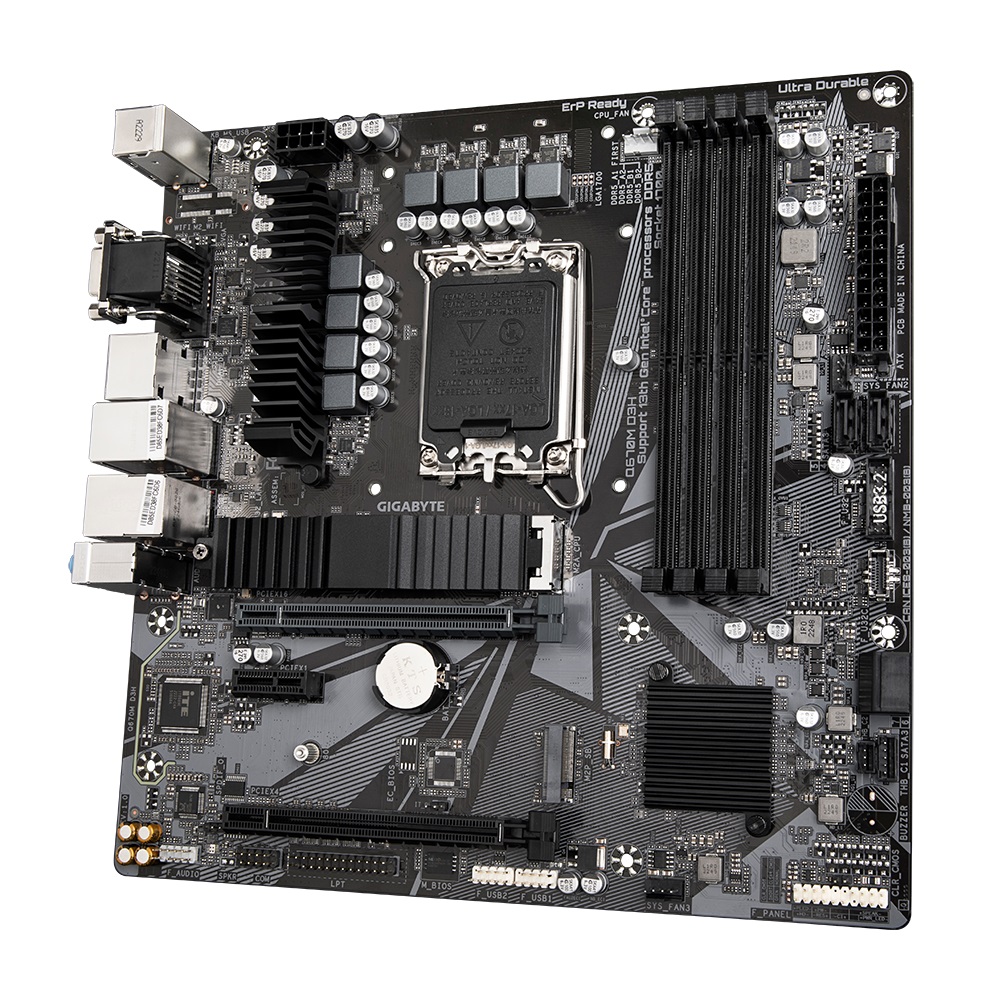 Pllakë amë GIGABYTE Q670M D3H, LGA 1700, mATX