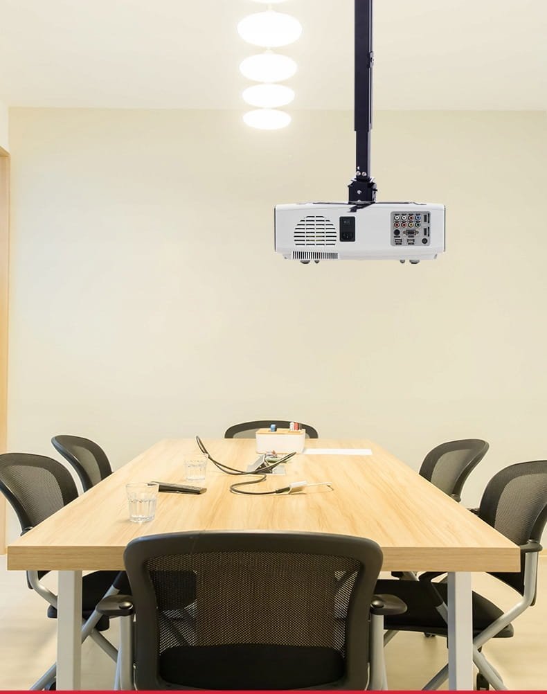 Mbajtëse projektori universale, montim tavan dhe mur, deri 25 kg, e zezë