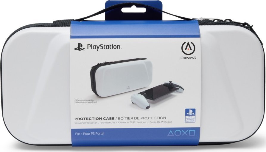 Etui mbrojtëse PowerA për PlayStation Portal Remote Player, guaskë e fortë, e bardhë