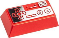 Tast për tastierë Zomoplus, Retro Gamepad II, i kuq / argjendtë